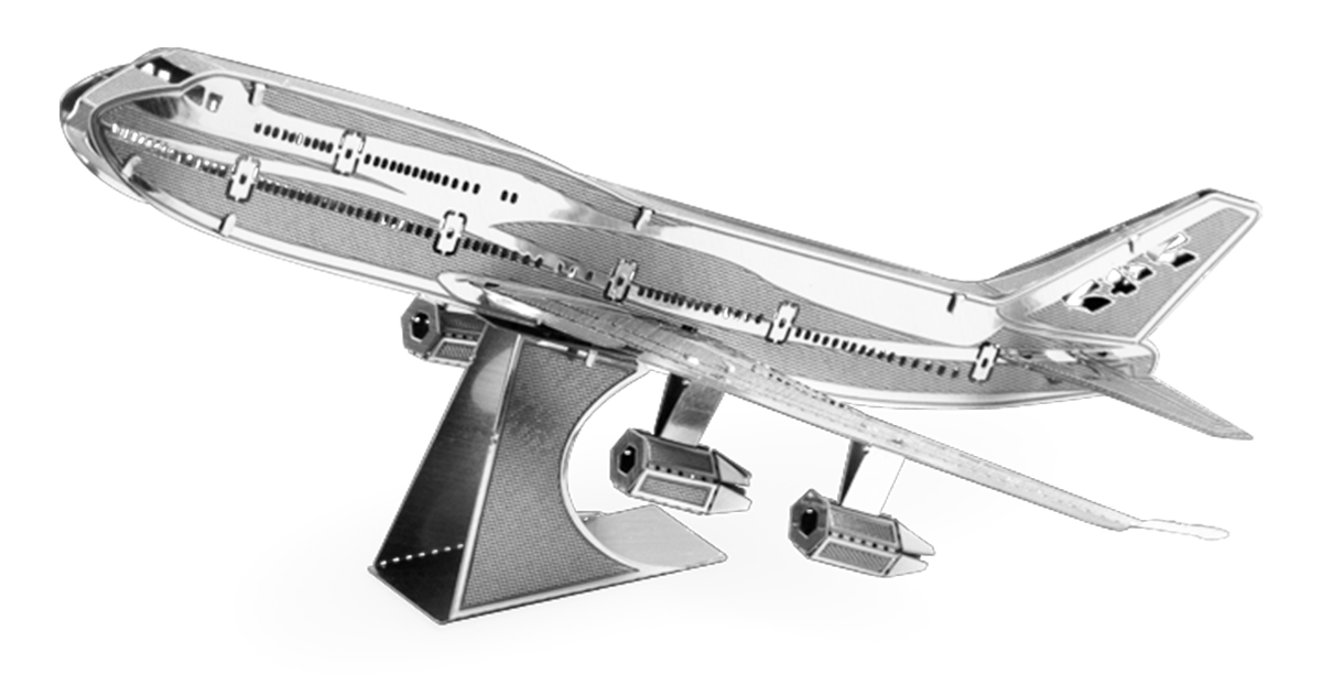 Boeing 747 1-Sheet Steel Model Kit