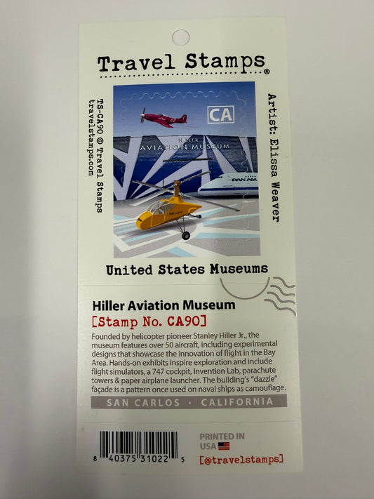 Hiller Aviation Museum Travel Stamps and Travel Journal Bundle