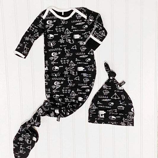 Baby Hat & Gown - Math Equations