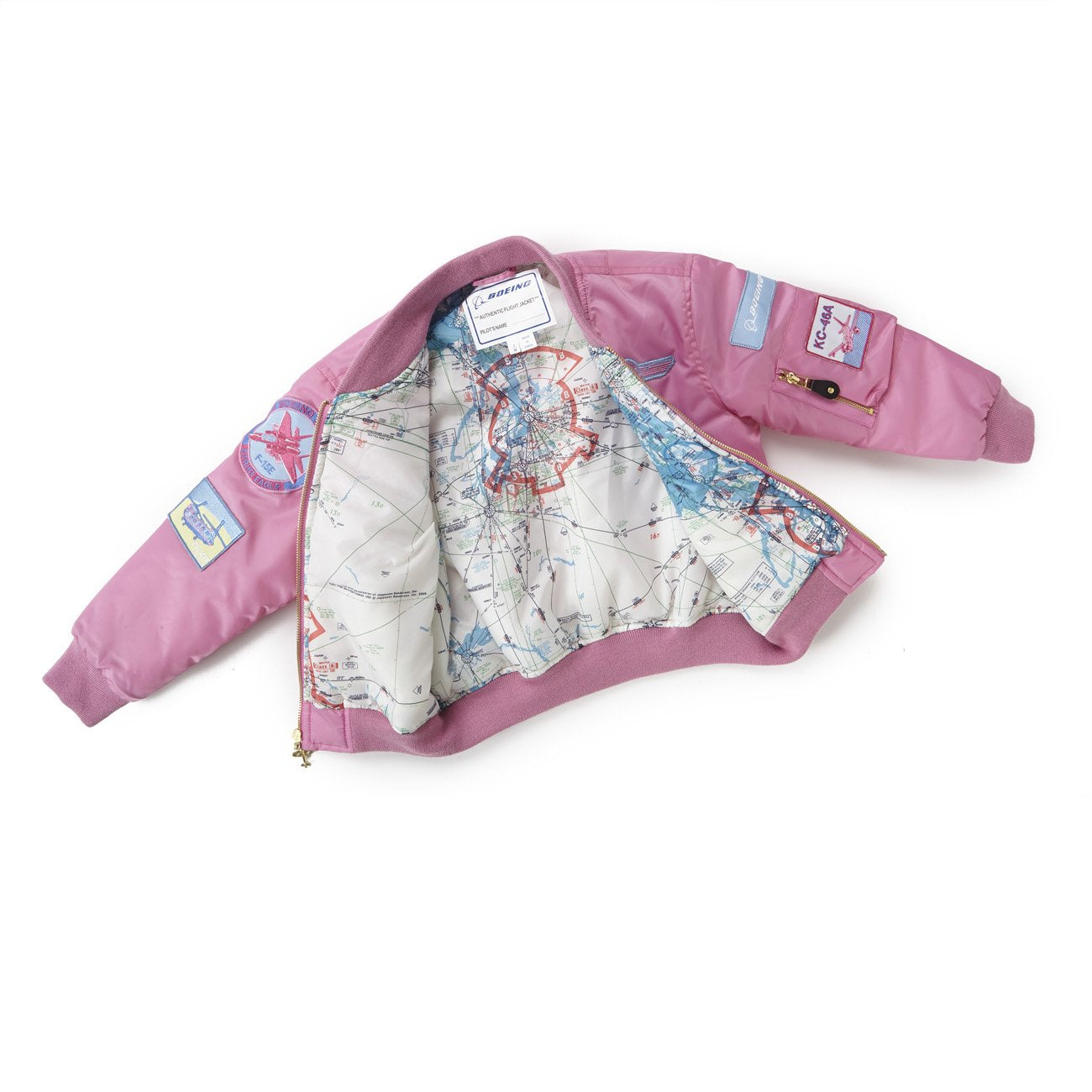 Kid's Pink Aviator Jacket